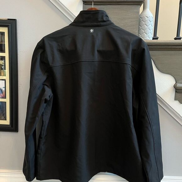 Swiss Tech Black Zip Up Jacket sz XL 46/48 EUC - Picture 7 of 9